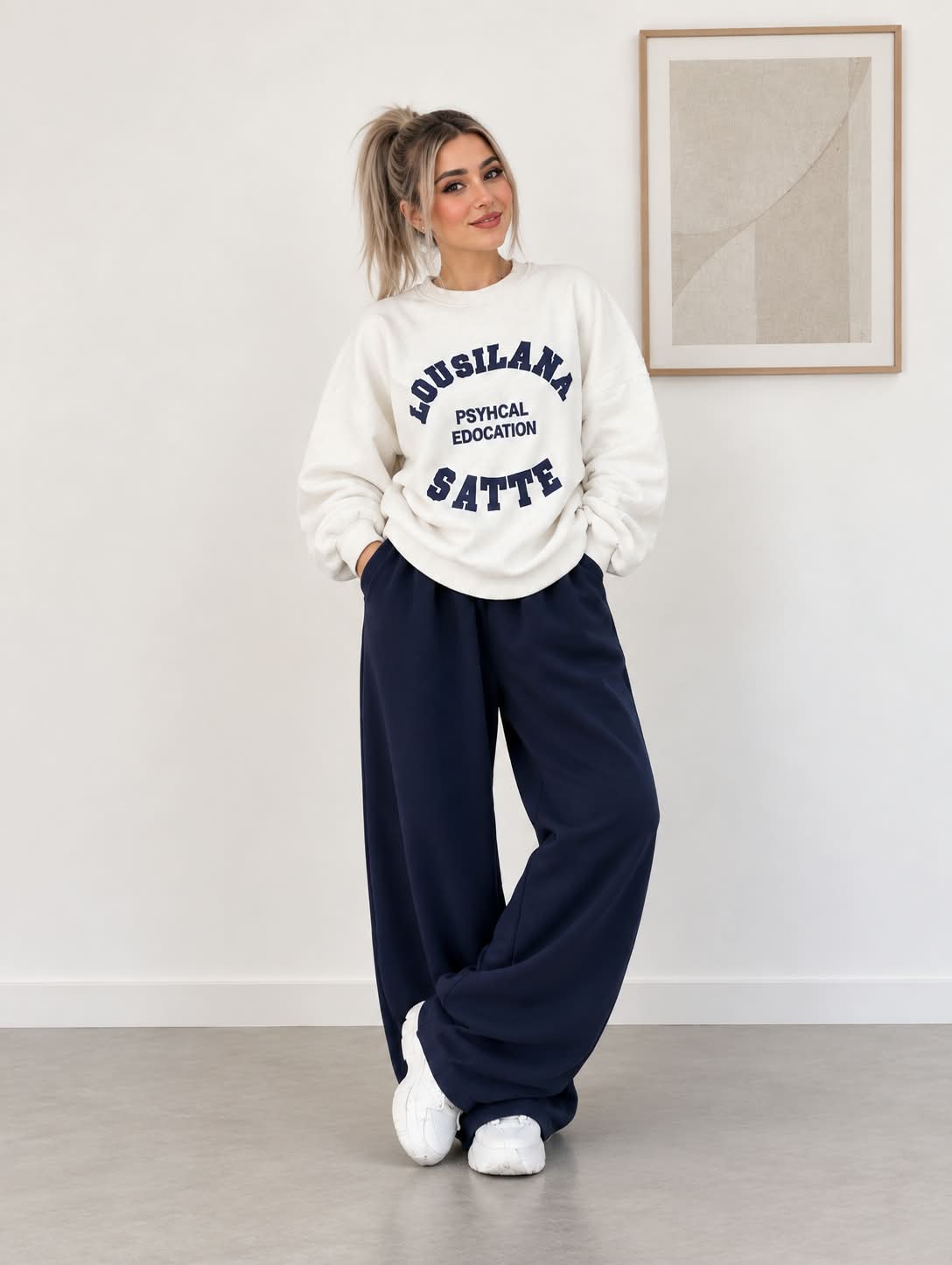 Madison Oversized Set – Navy