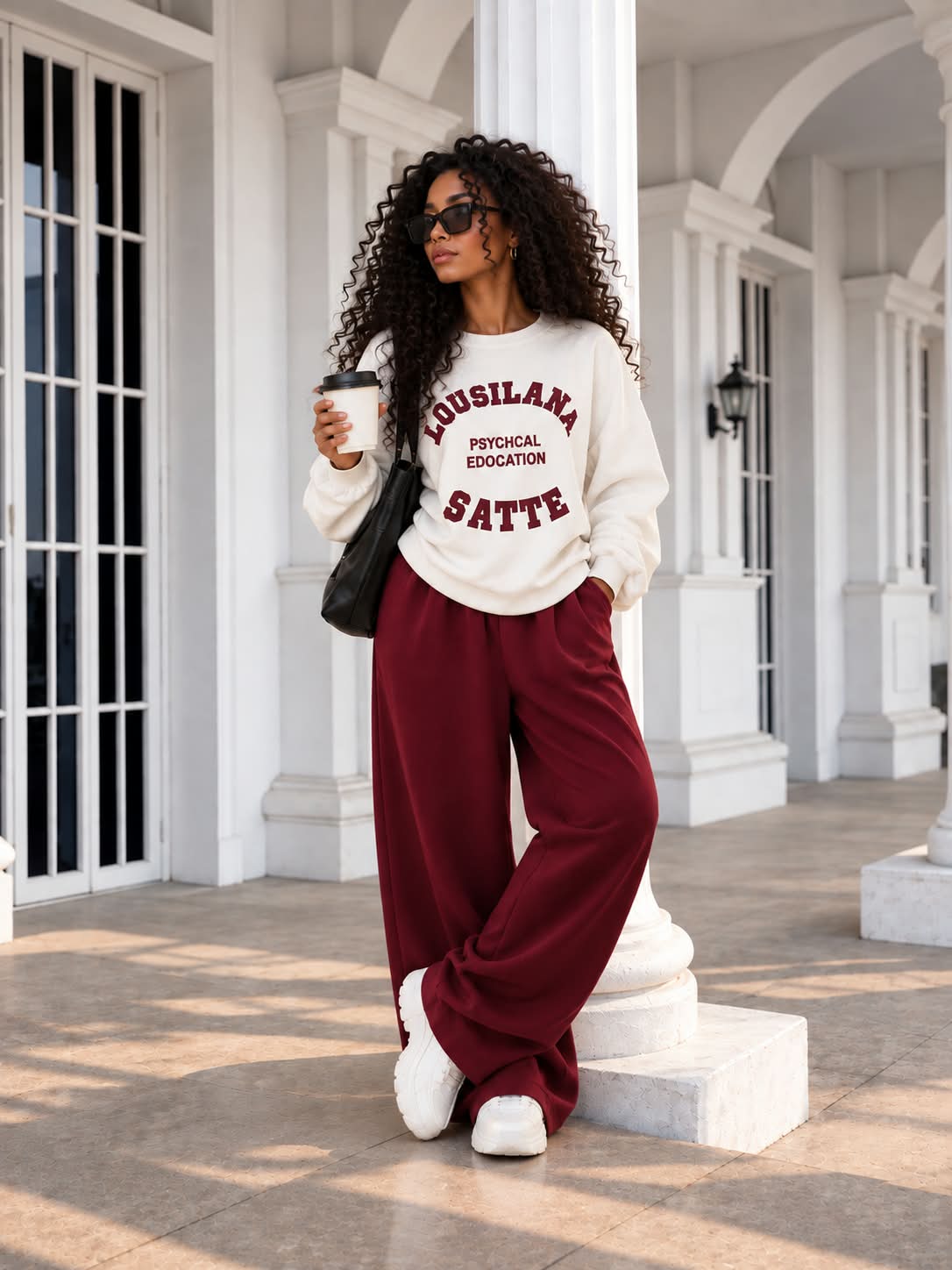 Madison Oversized Set – Burgundy