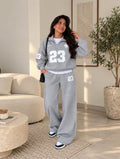 Brooklyn 23 Half-Zip Set – Light Grey